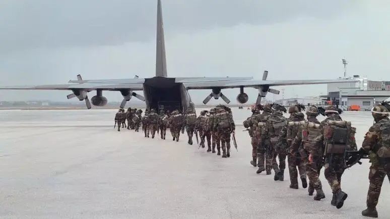 Una fase delle operazioni in Kosovo da una foto d’archivio