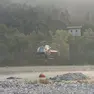 Dal Tagliamento viene prelevata l'acqua per le operazioni di spegnimento degli incendi