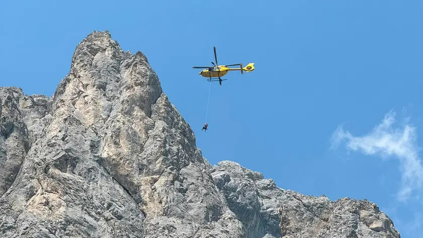L'elisoccorso in azione