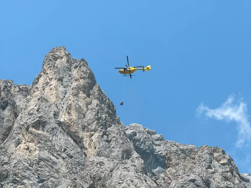 L'elisoccorso in azione