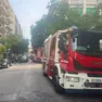 Vigili del fuoco intervenuti in via Roma