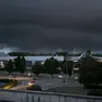 Un'immagine del cielo sopra Pordenone nel pomeriggio di oggi