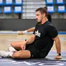Daniele Missarelli, preparatore atletico dell’Apu, al lavoro al Carnera