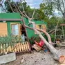 I danni provocati nel camping Al Bosco di Grado