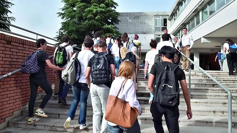 Studenti del Malignani a Udine in una foto di archivio