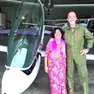 Il pilota Danilo Fachin con la moglie