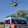 Il ragazzo è stato soccorso con l'elicottero (foto d'archivio)