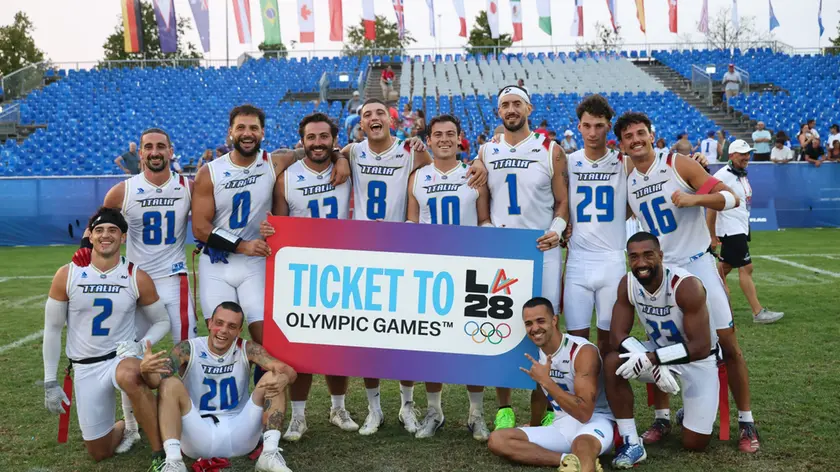La nazionale azzurra di flag football seconda ai Mondiali