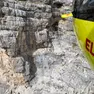 Il recupero sull'elicottero sullo Jof di Montasio