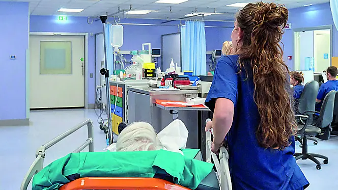 Infermieri nell’ospedale di Cattinara a Trieste (foto Silvano)