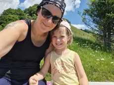 Jessica Foladore con la piccola Desiree