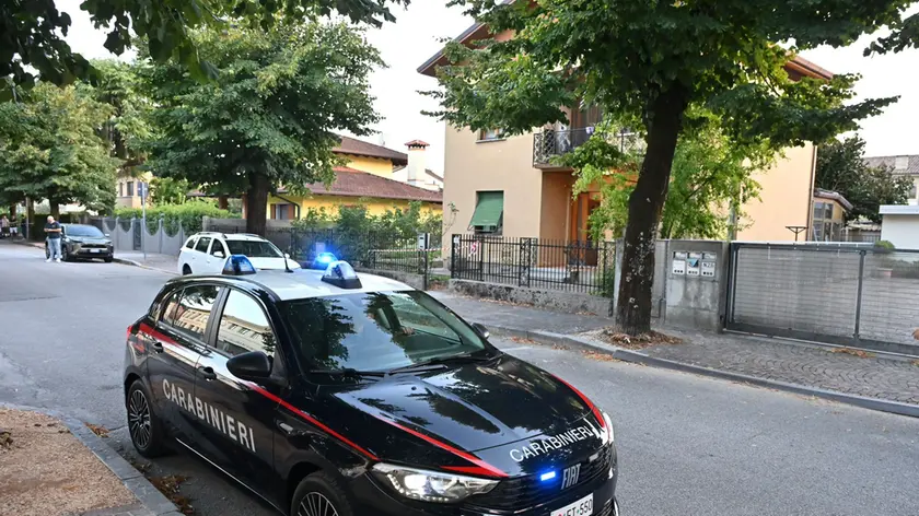 La casa del delitto in via delle Scuole a San Giovanni al Natisone (Foto Petrussi)