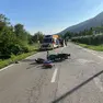 La motocicletta coinvolta nell'incidente