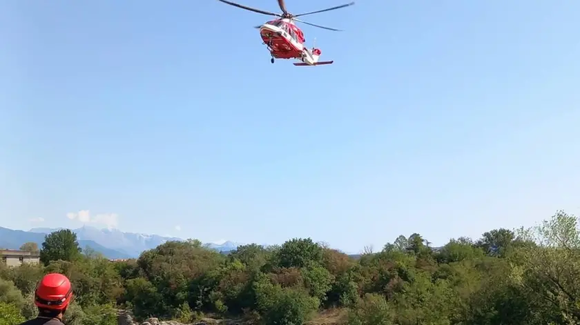 In questi giorni l'elicottero Drago ha sorvolato l'area del Natisone