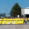 La protesta dei lavoratori. Foto Petrussi