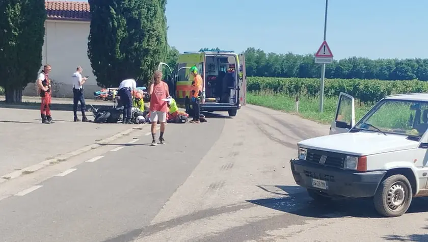 L'incidente a Gradisca di Sedegliano
