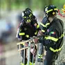 L'intervento dei vigili del fuoco