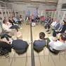 Il confronto tra sindaci nella redazione del Messaggero Veneto (Petrussi)