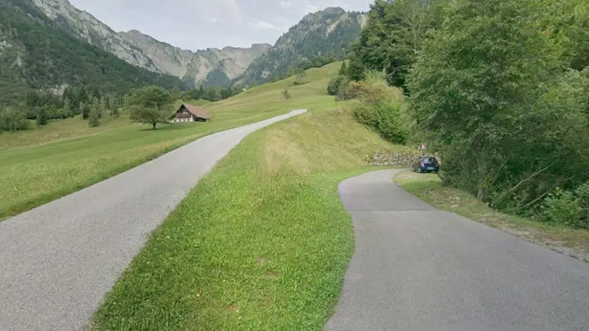 Il borgo in cui si trovava l'auto dell'escursionista