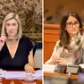 A sinistra Cristina Amirante per il centrodestra, a destra Giulia Roldo per il centrosinistra