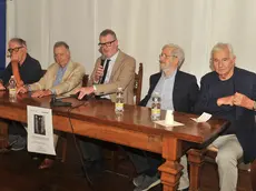 Il tavolo dei relatori (da sinistra, Paolo Medeossi, Ido Cibischino, Paolo Mosanghini, Gianpaolo Carbonetto e Roberto Collini)