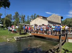 La pedalata Dai castellieri ai dogi partita da piazza Garibaldi Foto Petrussi