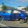 Una delle auto coinvolte