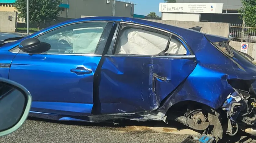 Una delle auto coinvolte