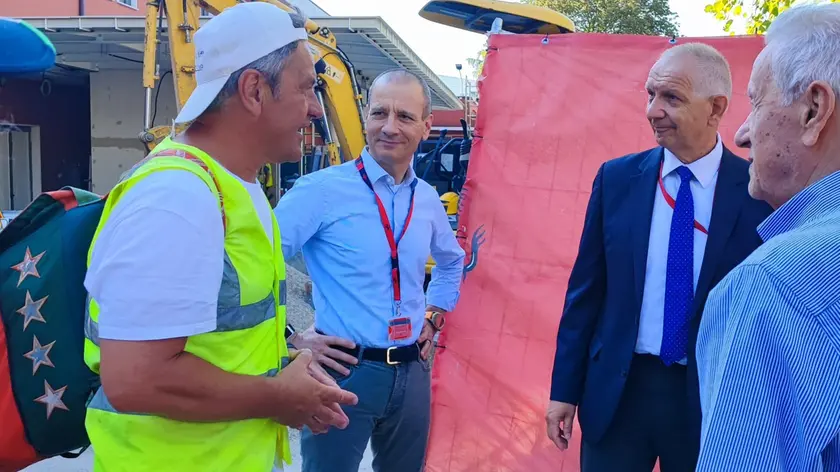 Luca Picco al suo arrivo a Maranello
