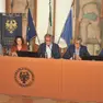 La presentazione di Collega-menti con al centro il rettore Montanari / Foto Petrussi