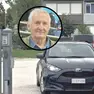 Nel tondo Giuliano Fedele, nella foto grande i carabinieri all'uscita della casa di riposo