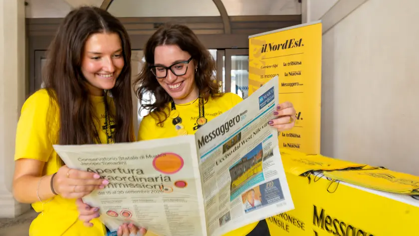 Lo stand del Messaggero Veneto si trova in centro città, a palazzo Mantica