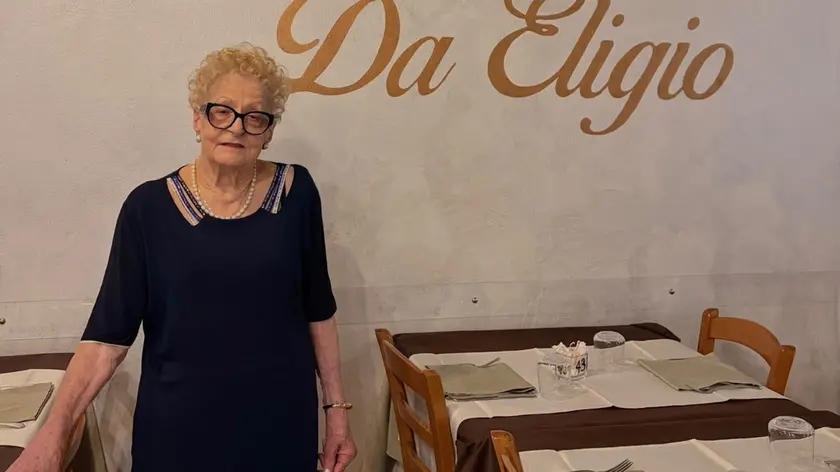 Luciana è una presenza quotidiana nel ristorante Da Eligio a Cecchini di Pasiano