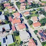 Una veduta di via Colombo a Pasian di Prato