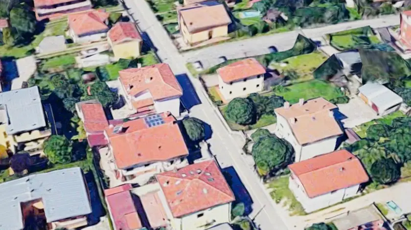 Una veduta di via Colombo a Pasian di Prato