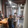 Personale di sicurezza e controlli in tribunale / Foto Petrussi