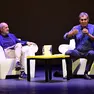 Mario Calabresi con Alberto Garlini e il pubblico al Verdi (Foto Favaretto/Missinato)