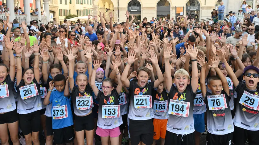 Bimbi in festa alla maratonina di Udine (Petrussi)