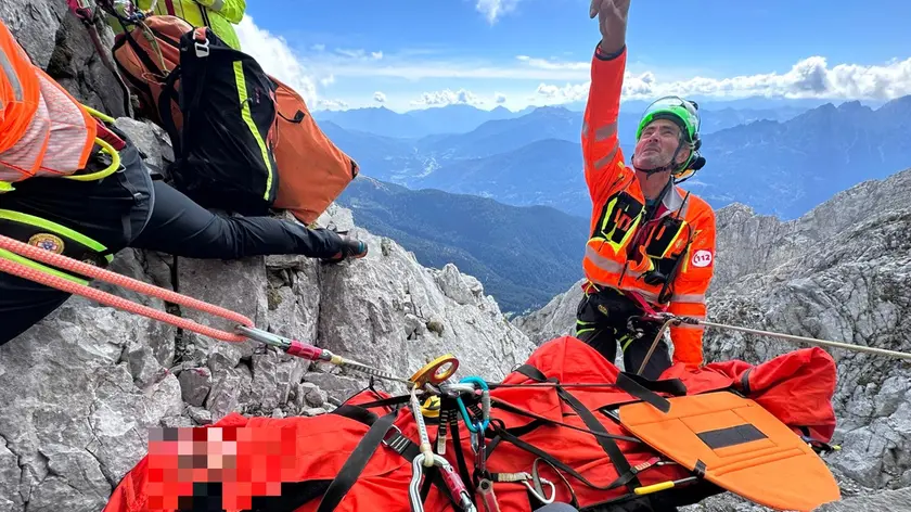 Il recupero sul Monte Capolago