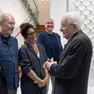 Mattarella con i curatori del Festival