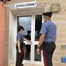I carabinieri impegnati nell’ispezione di uno degli spogliatoi