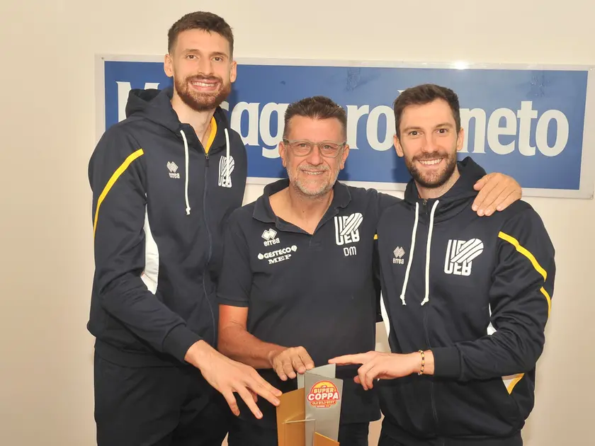 La Supercoppa in redazione a Udine (Foto Petrussi)