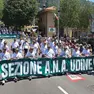 La sezione di Udine durante la sfilata del raduno triveneto ospitato a giugno a Gemona