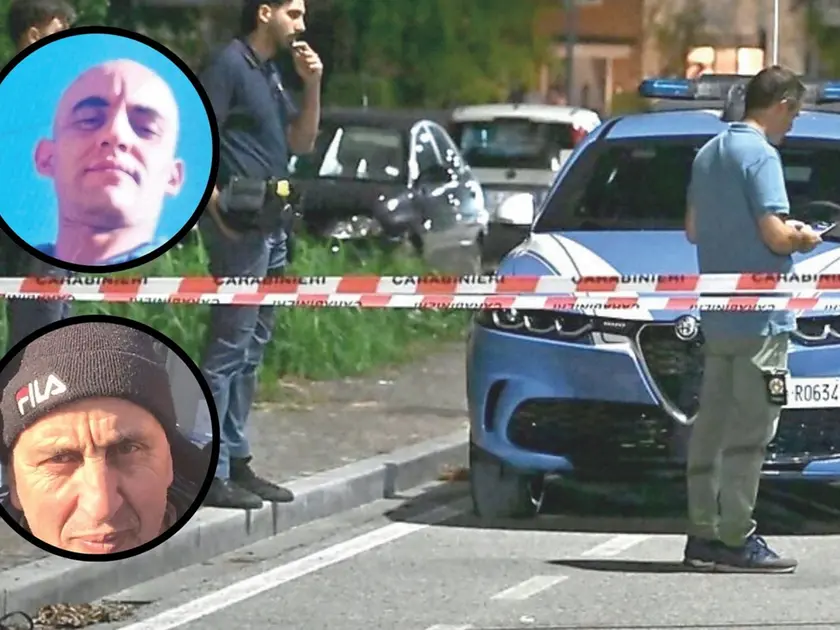 Nella foto, il luogo del delitto, in via Castions di Strada; nei tondi, in alto, Mohamed Koufi e in basso Abdellatif Bensefiyan