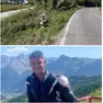 Due immagini di Riccardo Brescia, morto a 26 in moto e il luogo dell'incidente