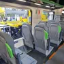 Alcuni sedili dei treni realizzati dalla Fisa