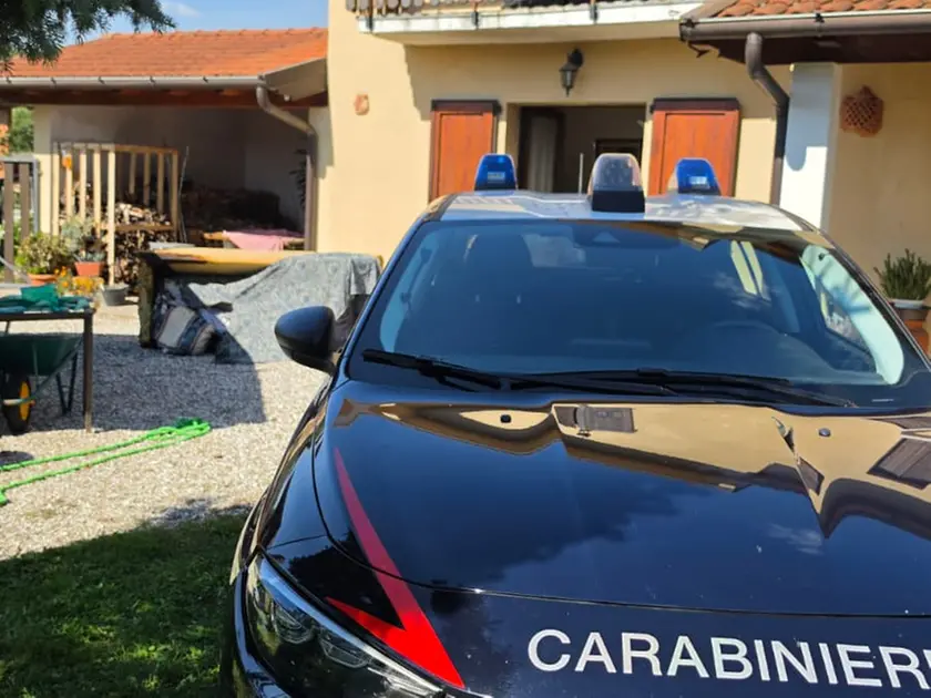 L'intervento dei carabinieri