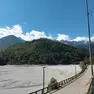 Il lago di Barcis svuotato per consentire lo sghiaiamento