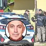 Nel tondo Stefano Facca, nella foto grande i rilievi sul luogo del dramma