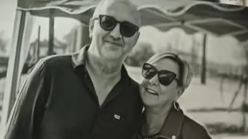 Daniela Pockar con il marito